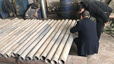 河北鹽山的客戶前來驗收產品